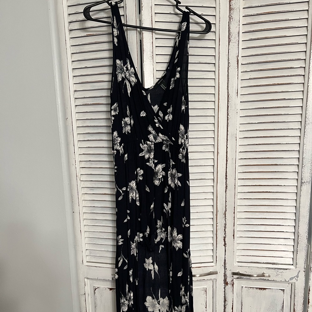 Navy romper with skirt